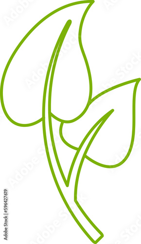 leaf line illustration