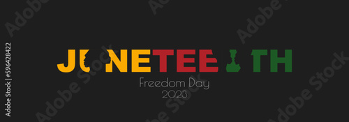 Juneteenth Freedom Day 2023 banner.