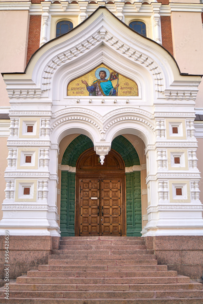 Entrance to Alexander Nevsky Cathedral, Tallinn, Estonia