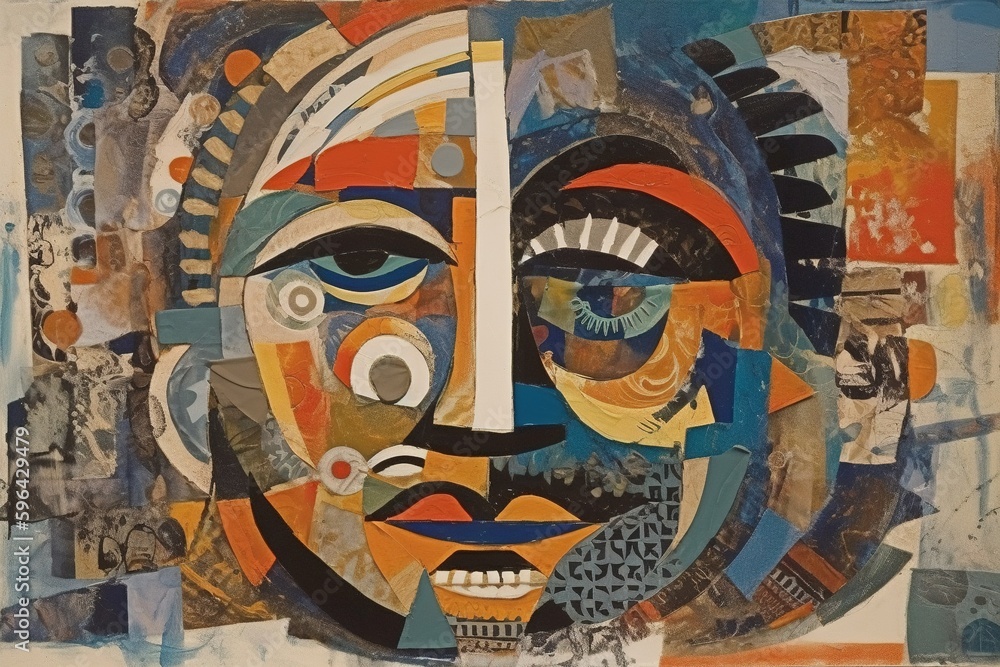 Obraz premium Beautiful abstract painting, image created with generative ai