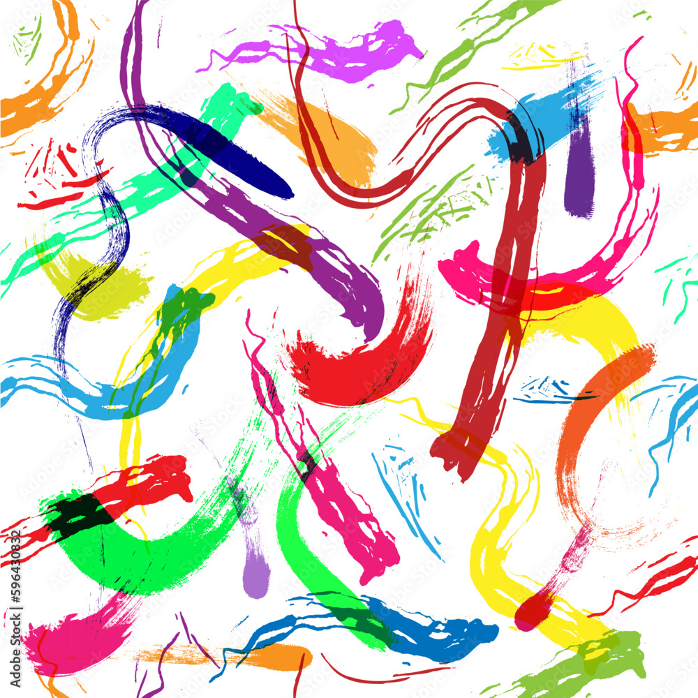 Seamless abstract background with dabs of color paint for textiles, packaging, simple backgrounds and texture Seamless abstract background with dabs of color paint for textiles, packaging, simple backgrounds and texture