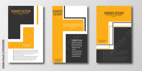 Abstract design template for a banner, poster, or flyer
