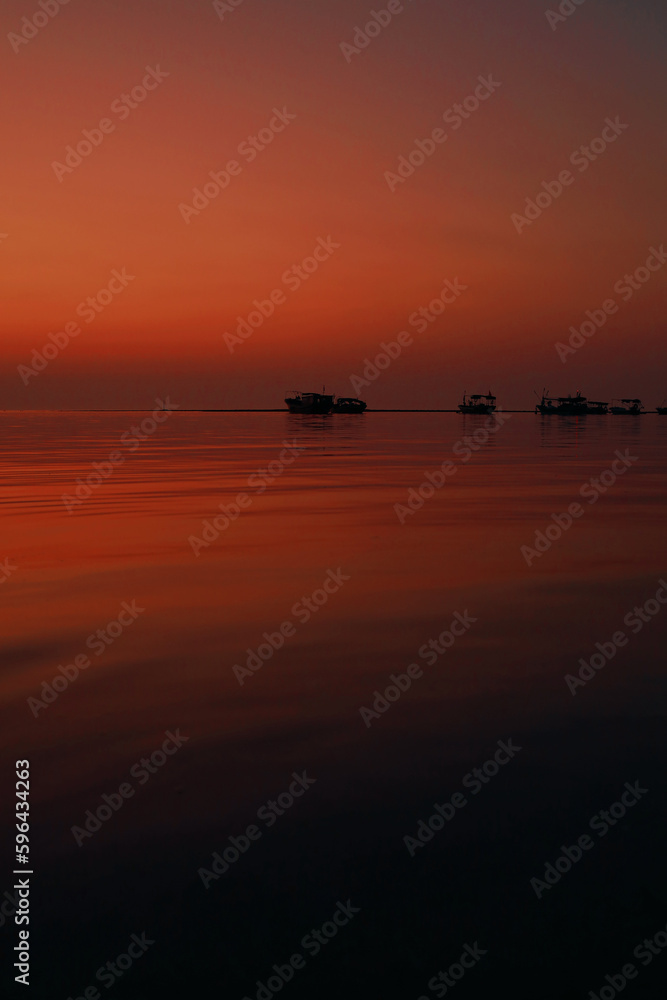 sunset on the sea sunset on the sea