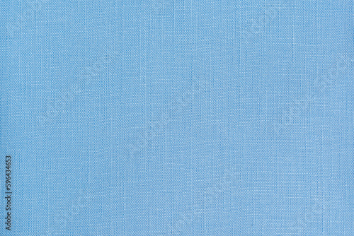 plain light blue linen fabric background texture