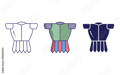 Soldier’ Armor vector icon