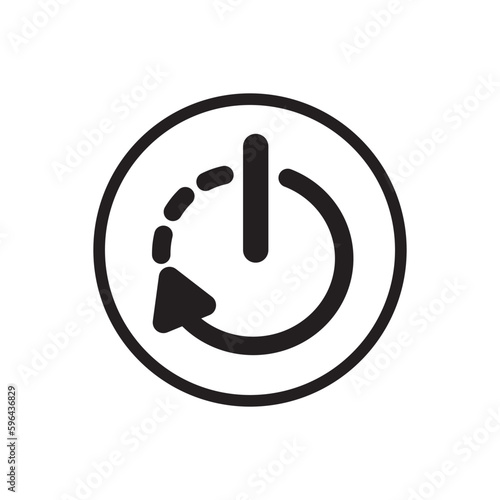 re start icon  re start button power button re start symbol