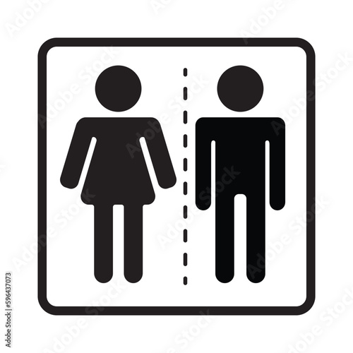man and woman toilet sign washroom symbol bathroom icon