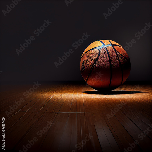 basketball ball on the court