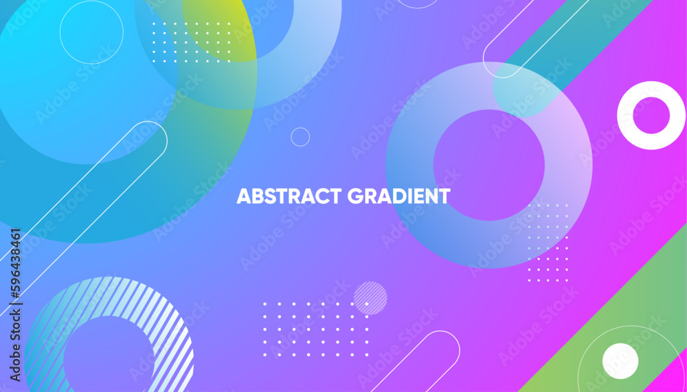 Fototapeta premium gradient blue background with circle theme