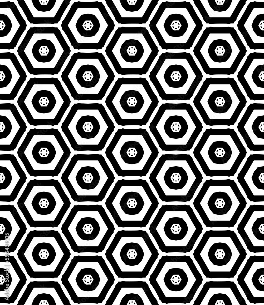 Black and white seamless abstract pattern. Background and backdrop. Grayscale ornamental design. Mosaic ornaments. Vector graphic illustration. EPS10. Black and white seamless abstract pattern. Background and backdrop. Grayscale ornamental design. Mosaic ornaments. Vector graphic illustration. EPS10.