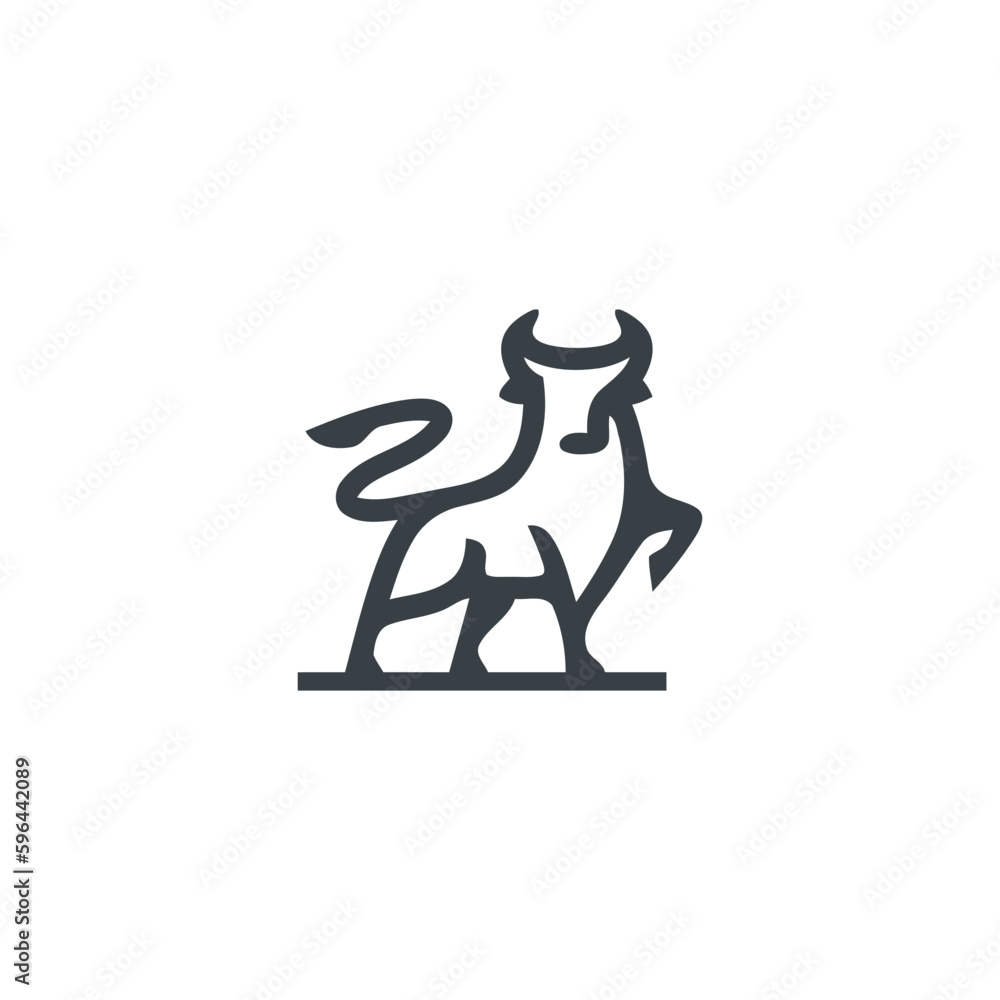 cow minimalist logo design cow minimalist logo design