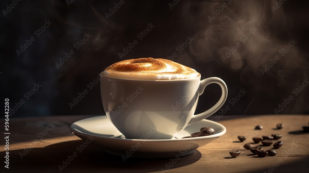 Creamy Macchiato in a Ceramic Cup Creamy Macchiato in a Ceramic Cup