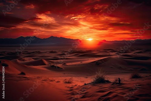 The Desert s Sunset  A Generative AI Interpretation