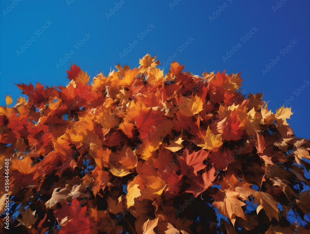 red and yellow leaves (Generative AI)