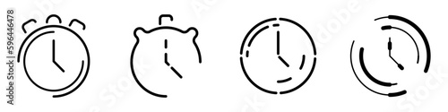 Stopwatch, clock, timer vector set. Icons set of stopwatches. Counting time forward and backward on a clock, stopwatch. Business time vector icon. Koonut stopwatch vector. Time linear concept timer ic