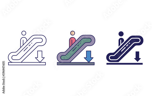 Exit vector icon