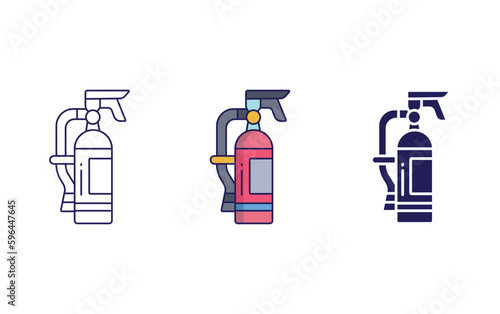 Fire extinguesher vector icon