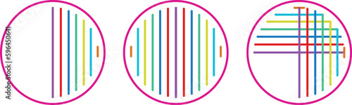 rainbow, rainbow abstract, background in the style of rainbow stripes, touch button, buttons for touch monitors and panels, colored round buttons with rotation