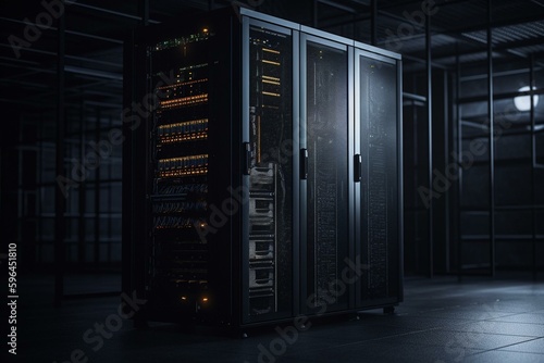 New server edition with modern panels for data center use. Generative AI