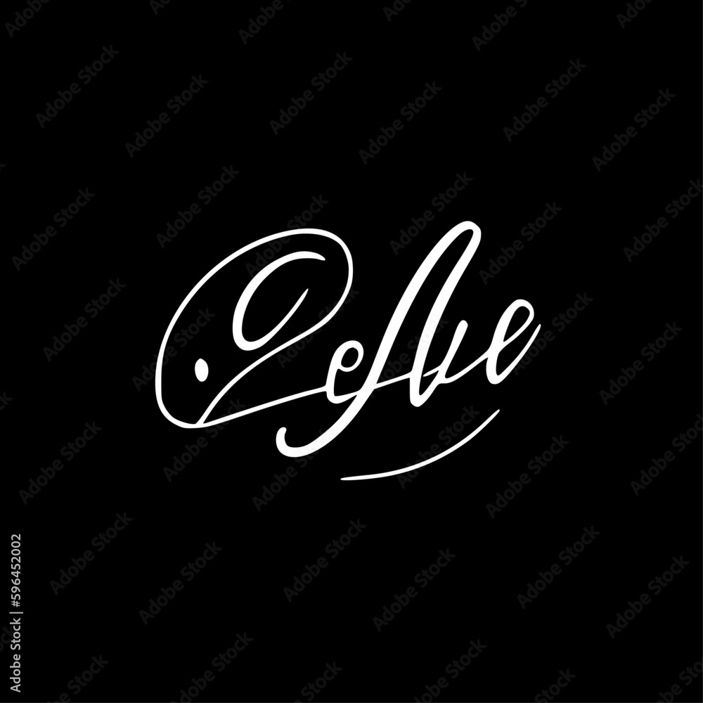 Cursive | Minimalist and Simple Silhouette - Vector illustration Cursive | Minimalist and Simple Silhouette - Vector illustration