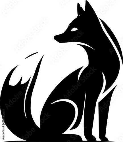 Fox - Minimalist and Flat Logo - Vector illustration