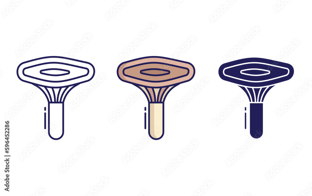 camelina mushroom vector icon