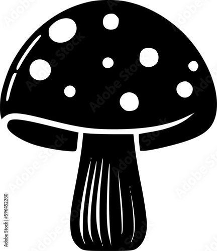 Mushroom | Minimalist and Simple Silhouette - Vector illustration photo
