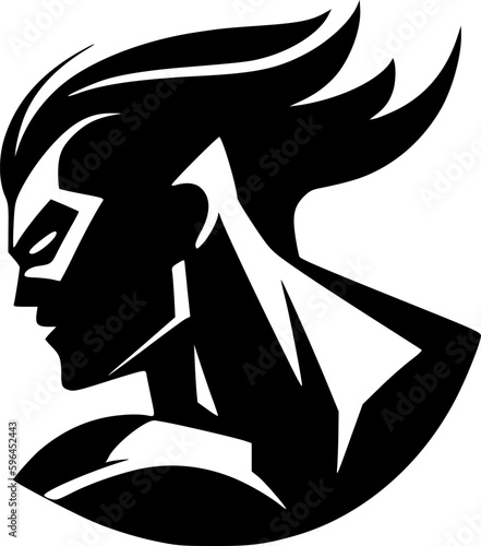 Slika na platnu Superhero | Minimalist and Simple Silhouette - Vector illustration