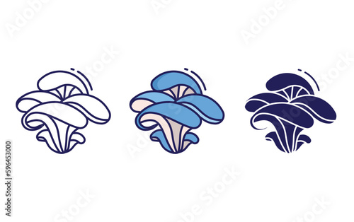 oyster Mushroom vector icon