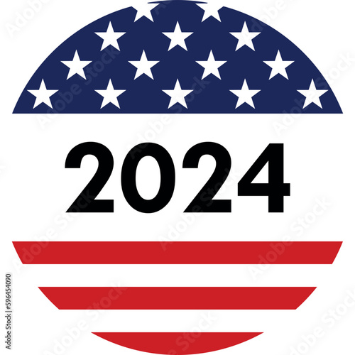 USA election 2024 vector background