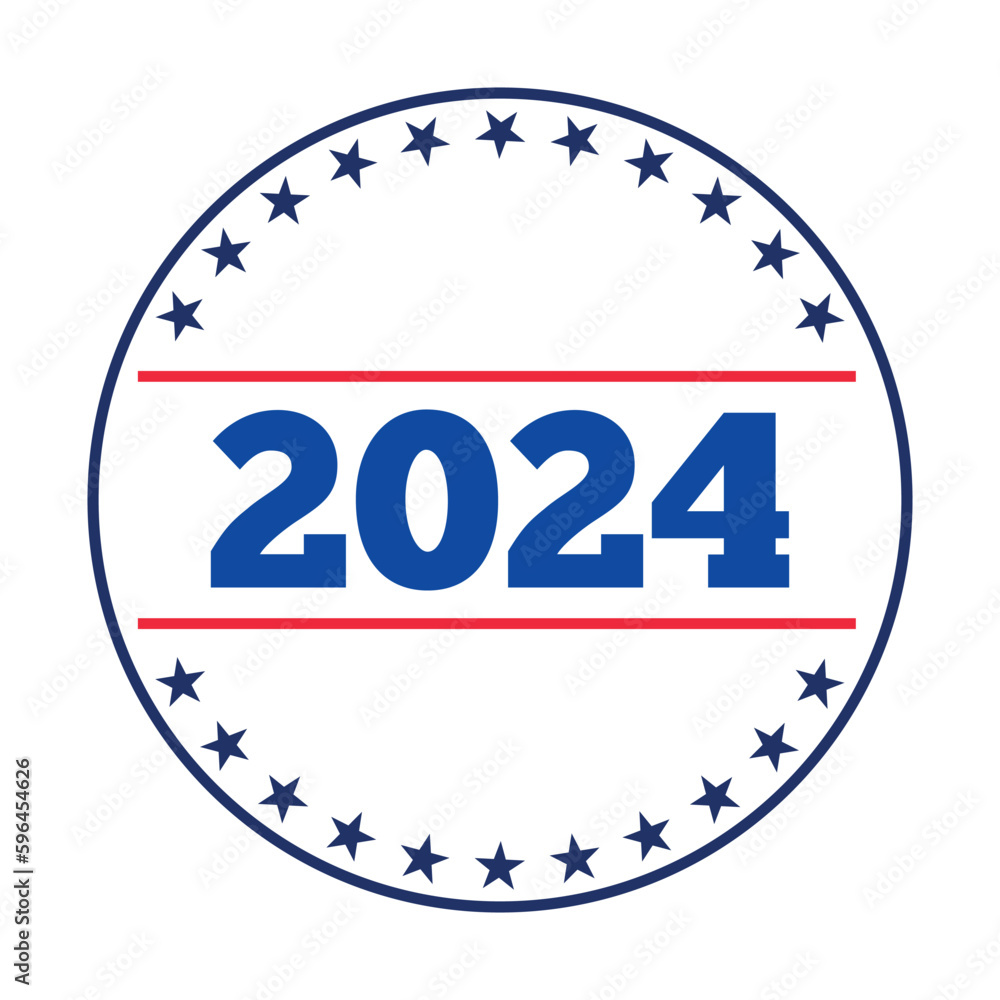 USA election 2024 vector background illustration USA election 2024 vector background illustration