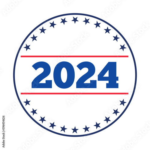 USA election 2024 vector background illustration
