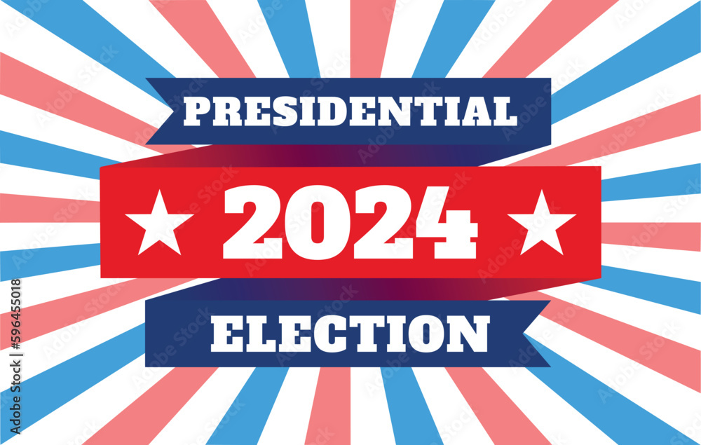 USA election 2024 vector background USA election 2024 vector background