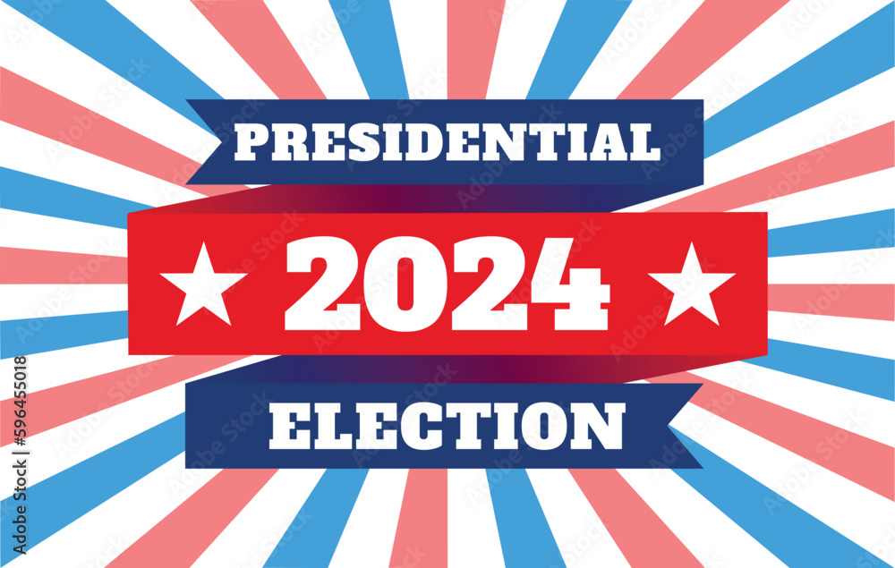 USA election 2024 vector background