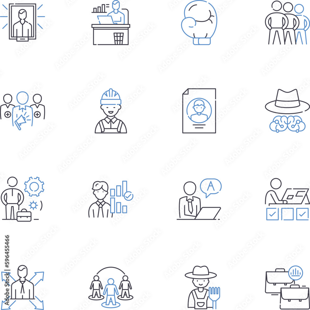 Political ideology line icons collection. Conservatism, Liberalism, Socialism, Capitalism, Anarchism, Fascism, Marxism vector and linear illustration. Generative AI Political ideology line icons collection. Conservatism, Liberalism, Socialism, Capitalism, Anarchism, Fascism, Marxism vector and linear illustration. Generative AI