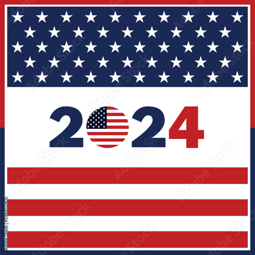 USA election 2024 vector background