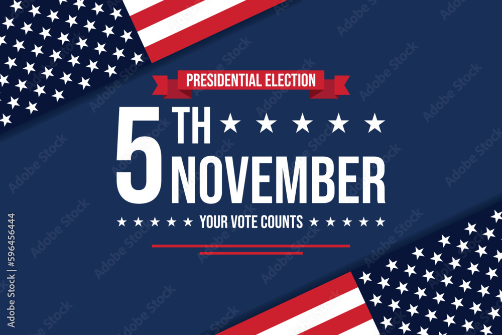 USA election 2024 vector background illustration Stock Vector Adobe Stock