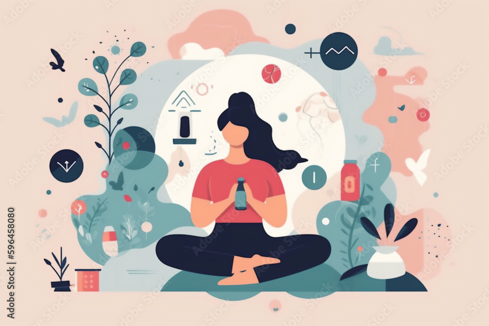 An image that illustrates health and wellness An image that illustrates health and wellness