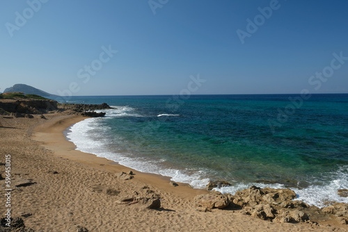 Beach in romanos greece