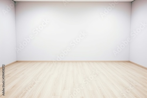 an empty room with a minimalistic design. Generative AI © 2rogan