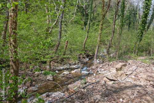 Spring view of Belasitsa Mountain, Bulgaria