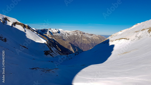 Montagne cime e neve