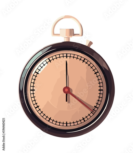 Time symbolized by clock face, hour hand