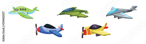 Airplane as Fixed-wing Aircraft with Jet Engine Vector Set