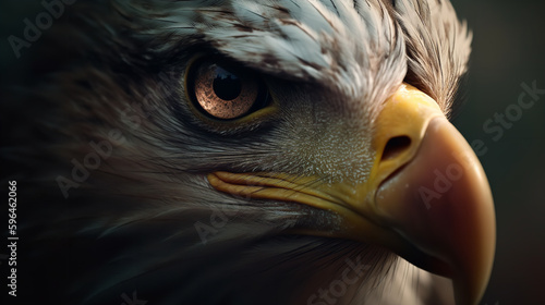 close up of an eagle