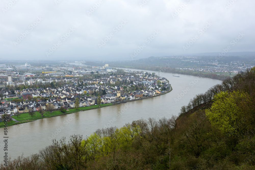 Fototapeta premium deutsches eck in koblenz, deutschland