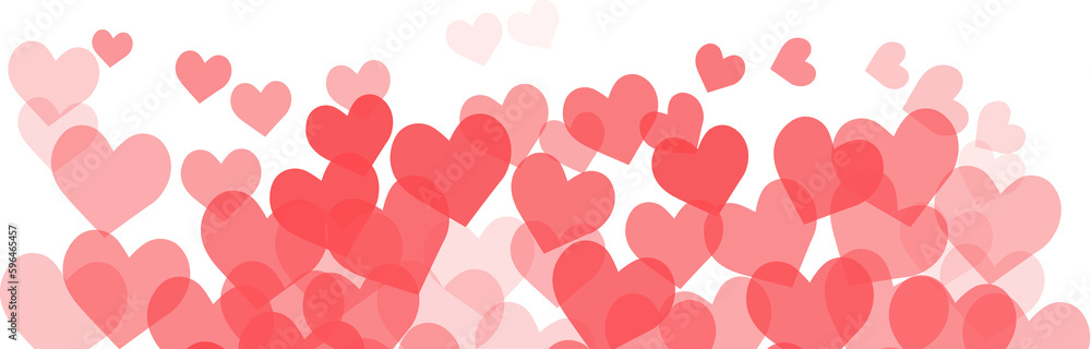Red hearts for Valentine's day. Realistic heart shapes in red colors Red hearts for Valentine's day. Realistic heart shapes in red colors