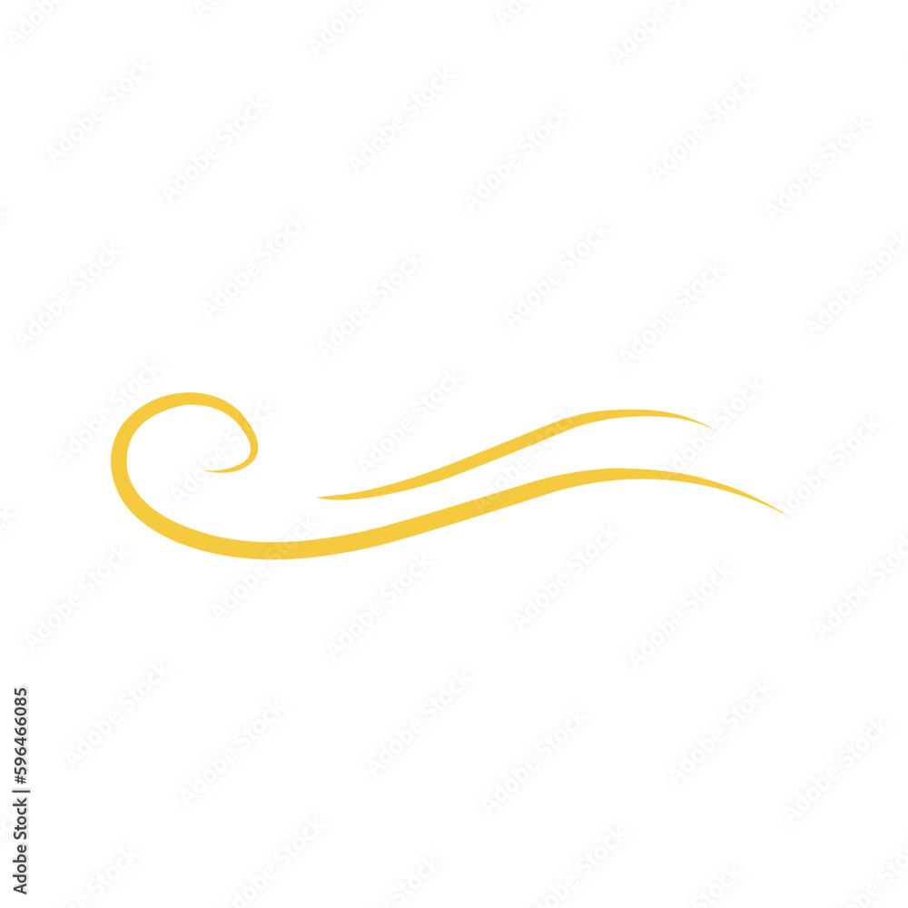 Gold Swish Swoosh Shape Gold Swish Swoosh Shape
