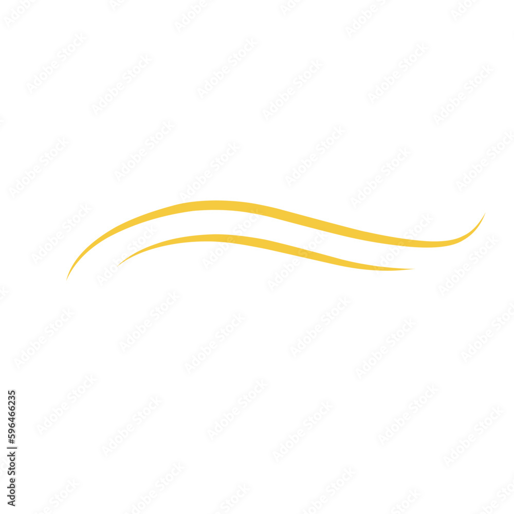 Gold Swish Swoosh Shape Gold Swish Swoosh Shape