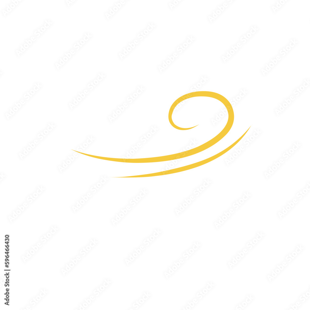 Gold Swish Swoosh Shape Gold Swish Swoosh Shape